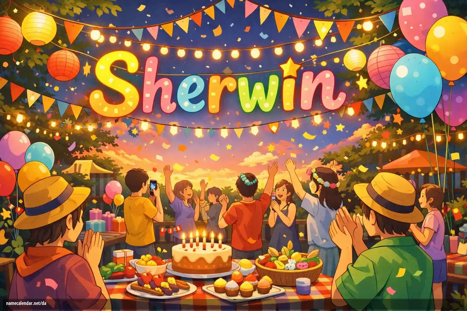 Fejring af navnedag og navn - Sherwin