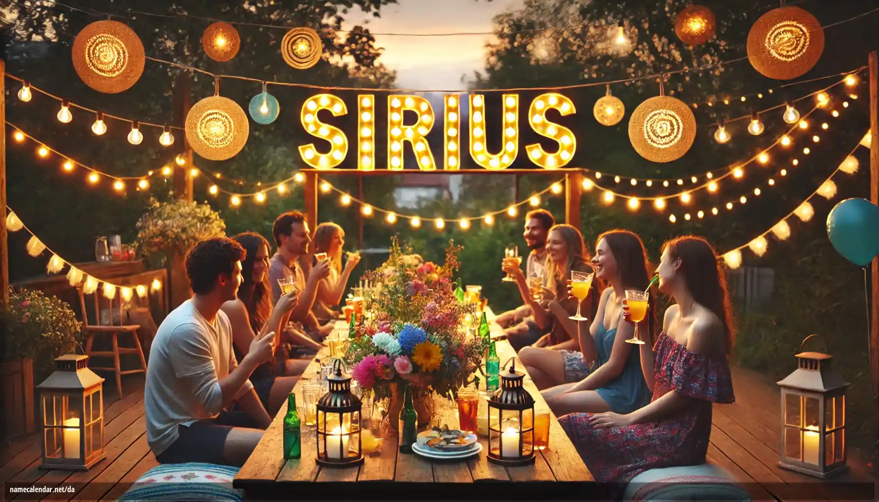 Fejring af navnedag og navn - Sirius