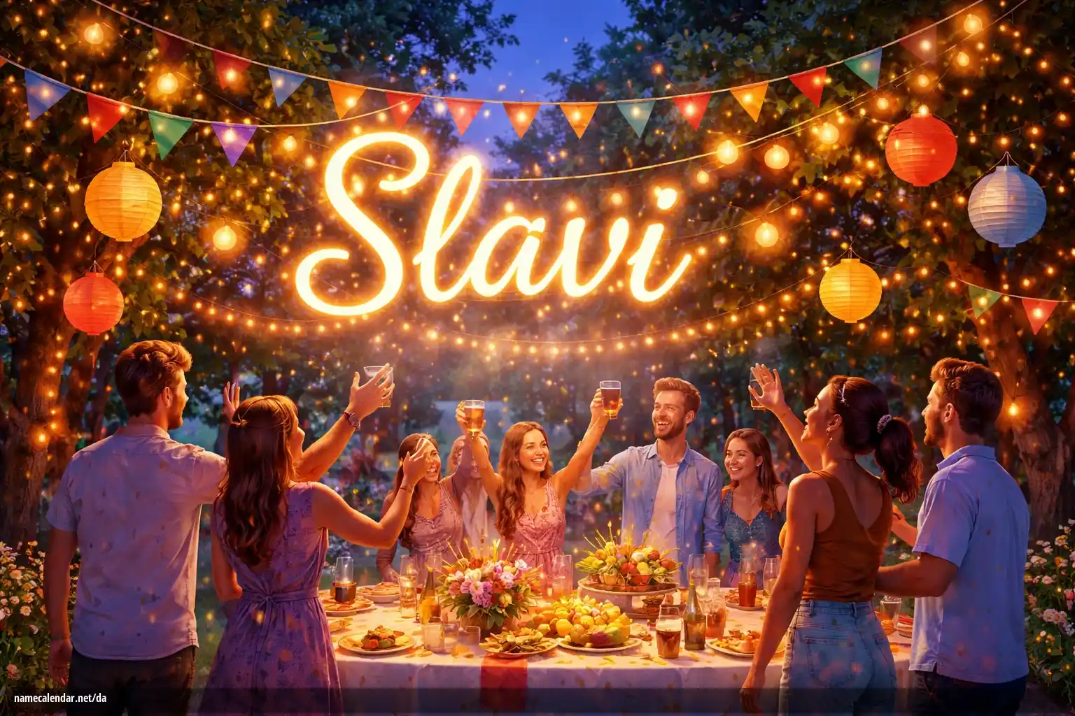 Fejring af navnedag og navn - Slavi