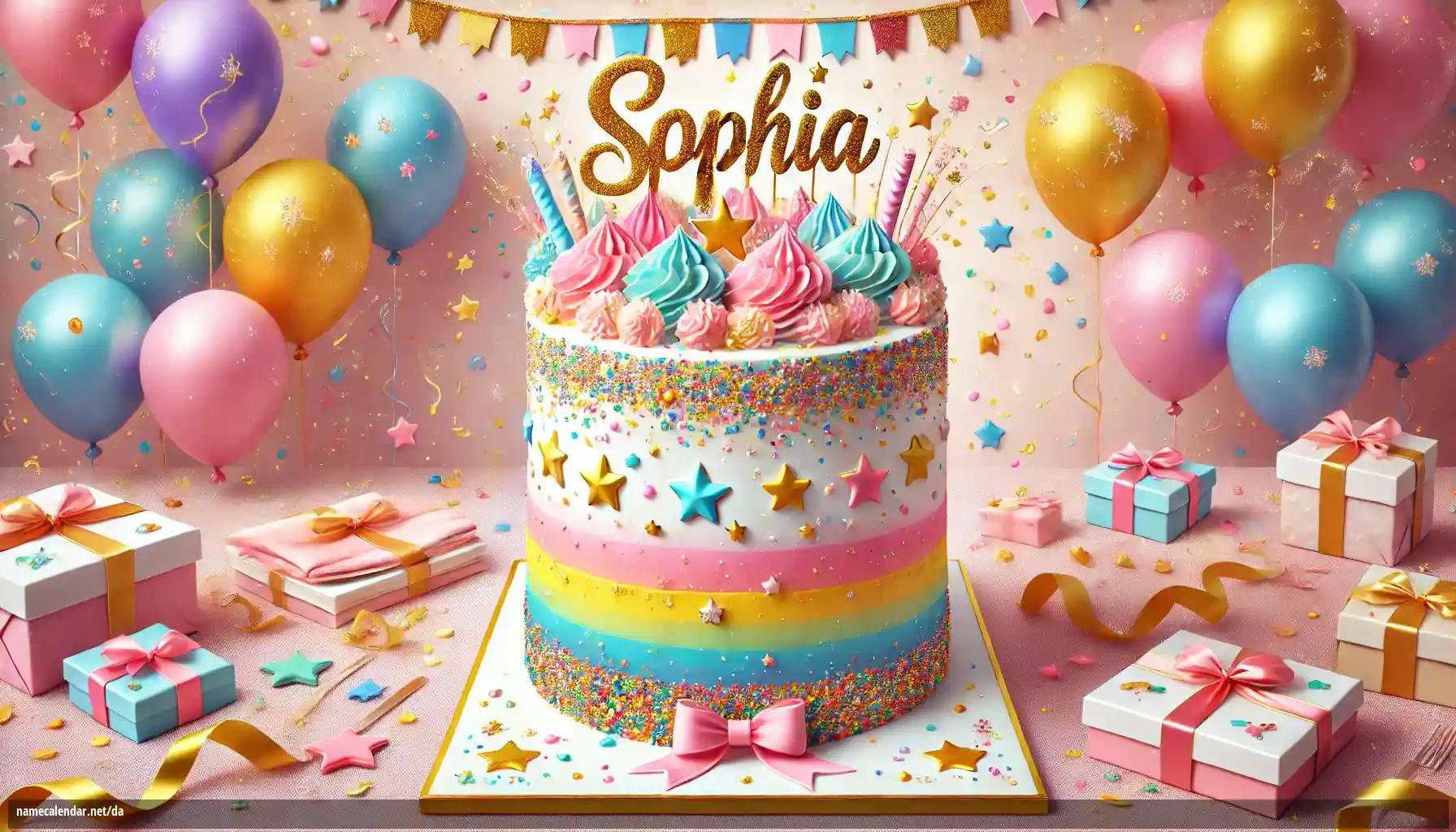 Fejring af navnedag og navn - Sophia