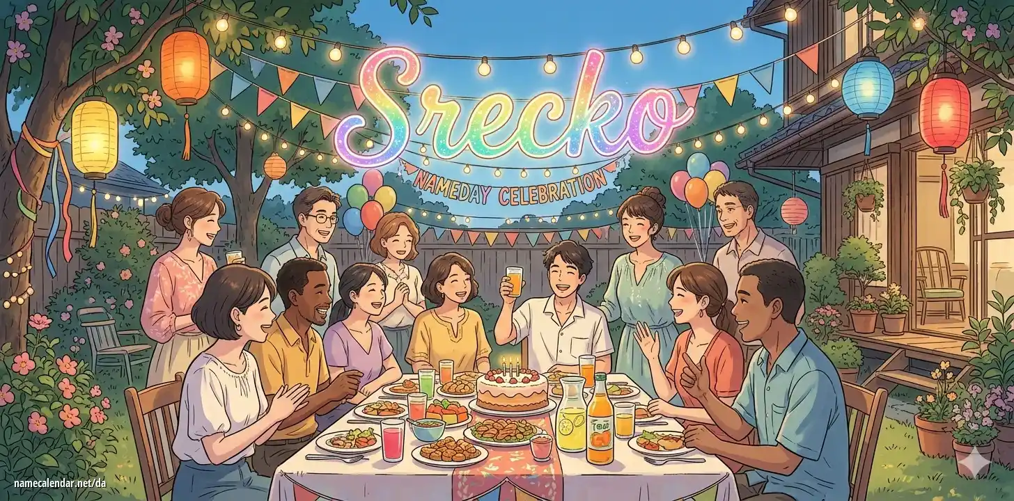 Fejring af navnedag og navn - Srecko