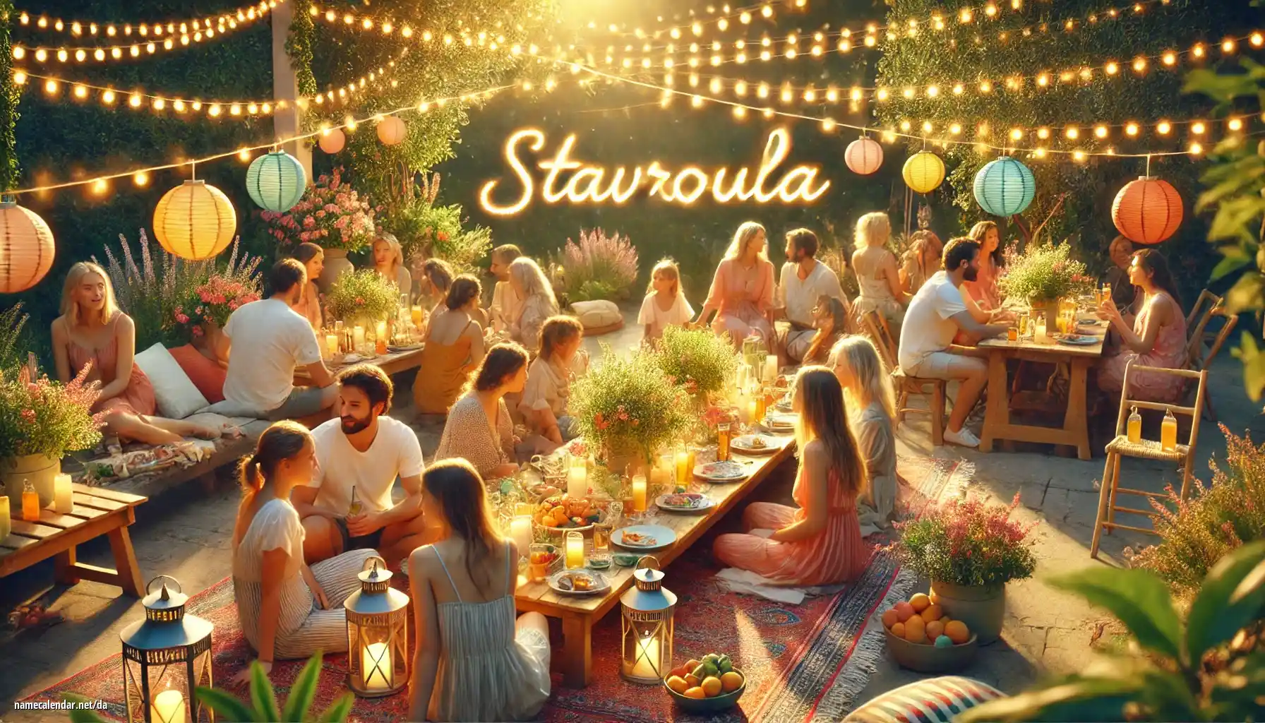 Fejring af navnedag og navn - Stavroula