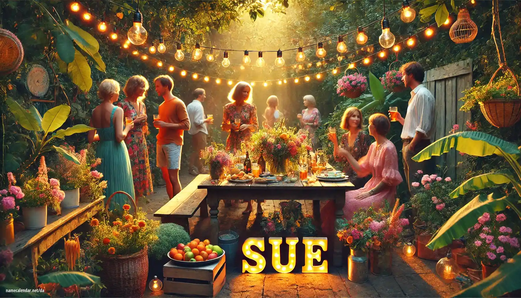 Fejring af navnedag og navn - Sue