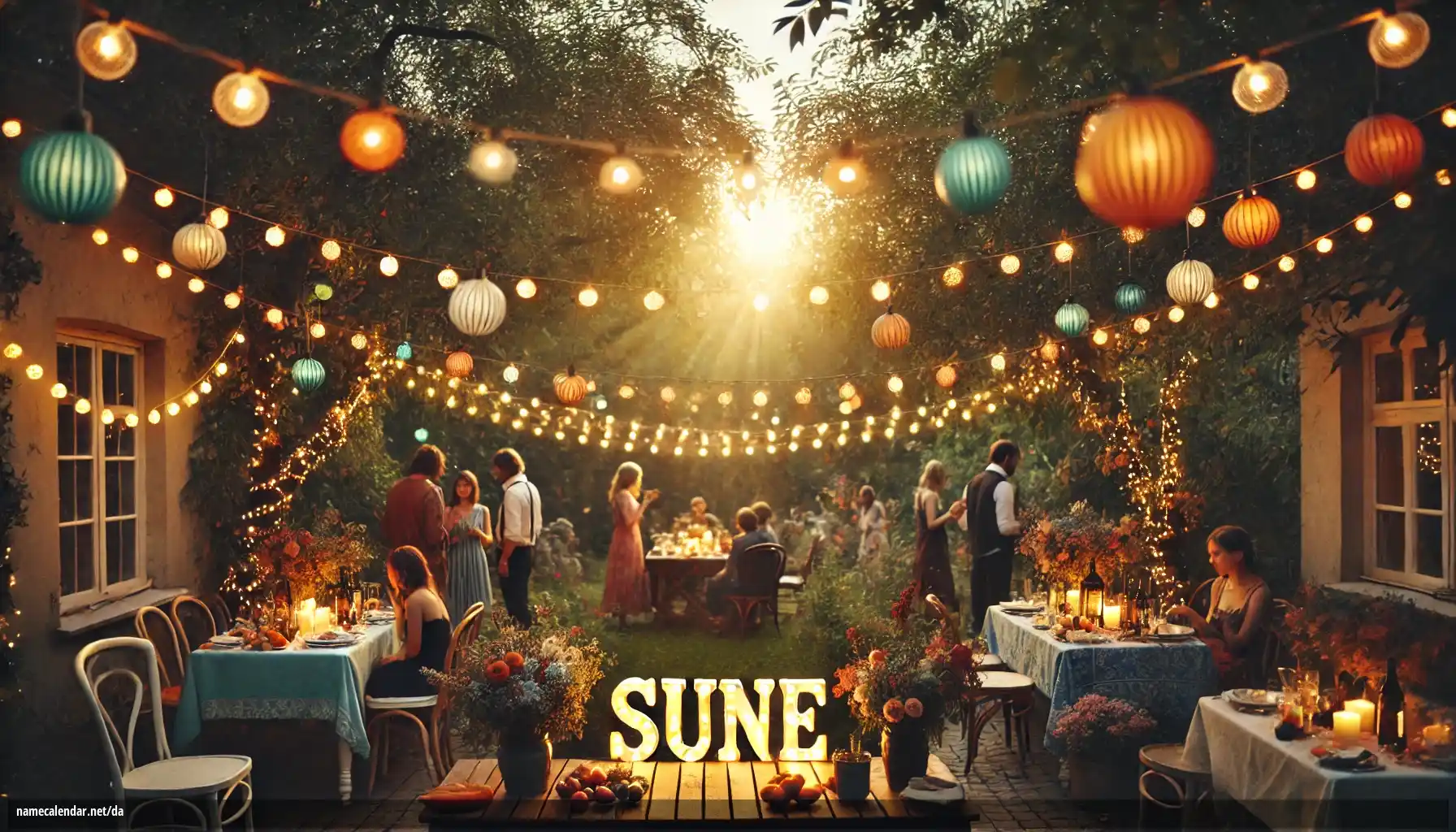 Fejring af navnedag og navn - Sune