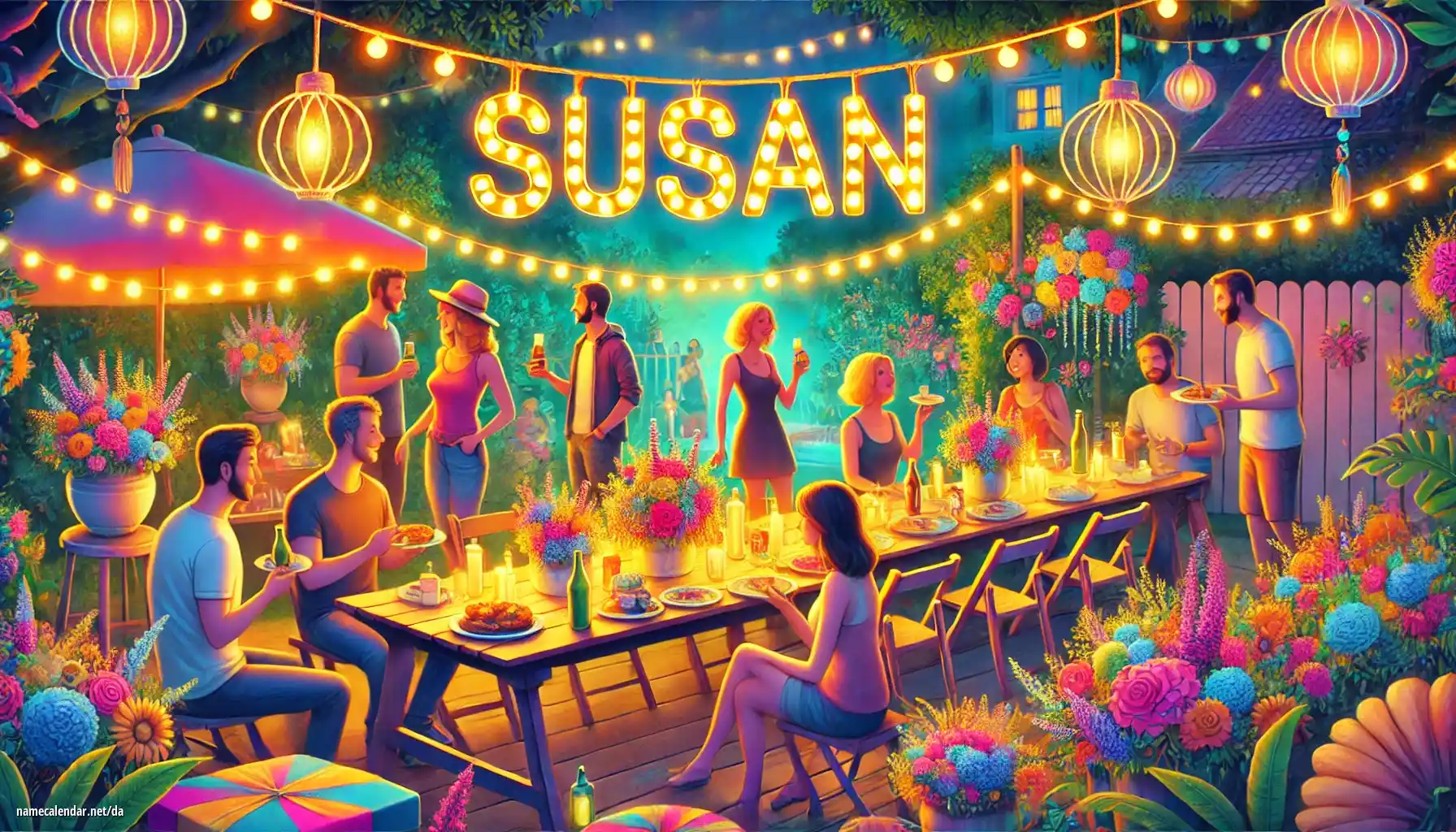 Fejring af navnedag og navn - Susan