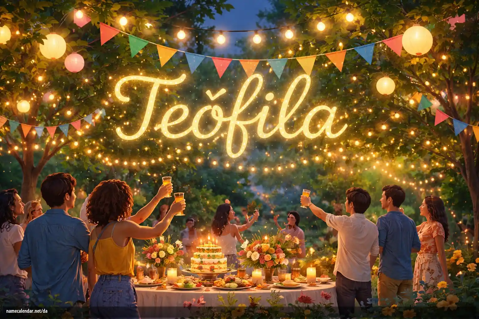 Fejring af navnedag og navn - Teófila