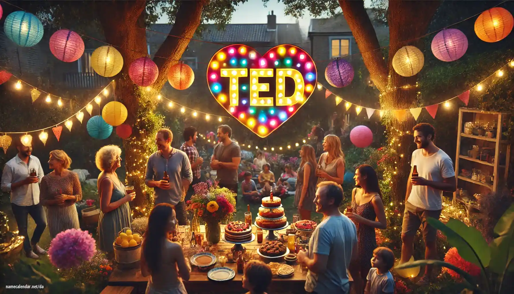 Fejring af navnedag og navn - Ted