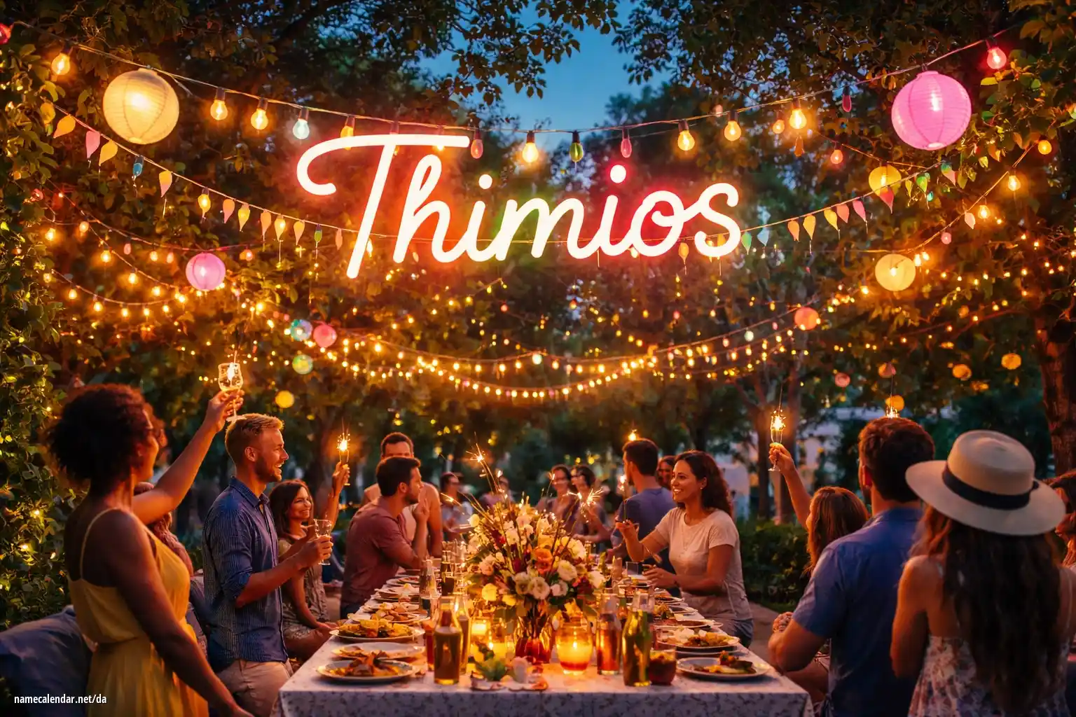 Fejring af navnedag og navn - Thimios