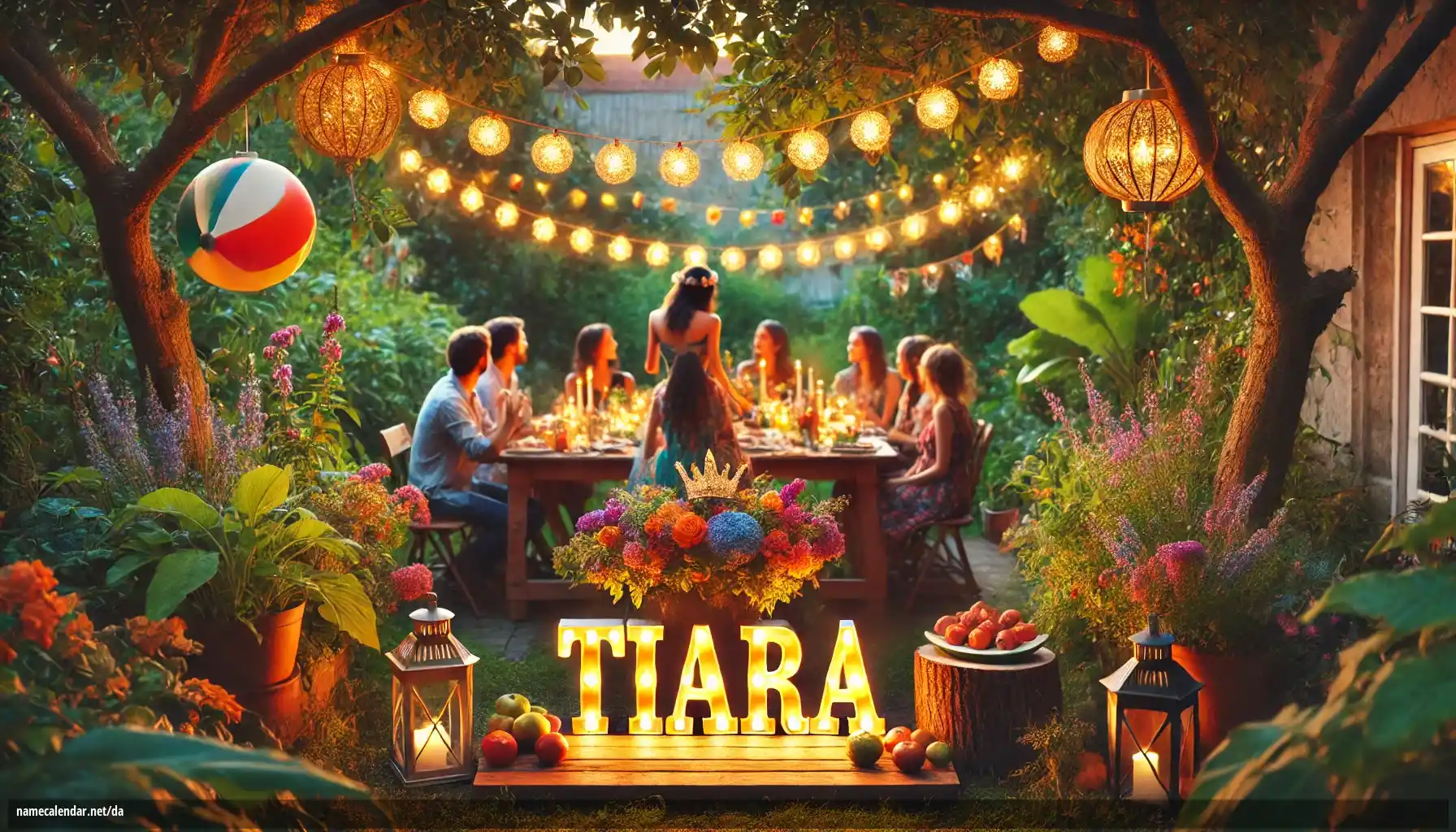 Fejring af navnedag og navn - Tiara