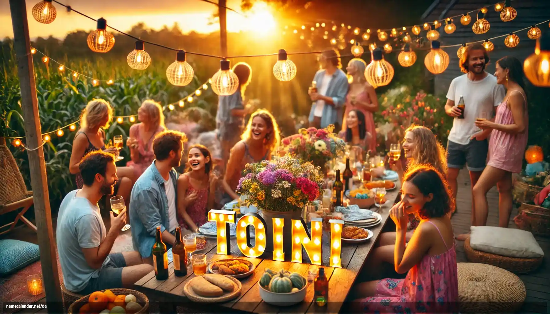 Fejring af navnedag og navn - Toini