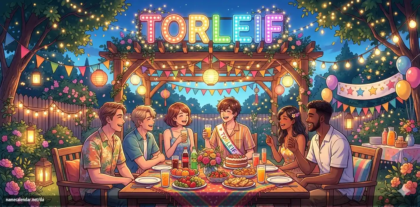 Fejring af navnedag og navn - Torleif