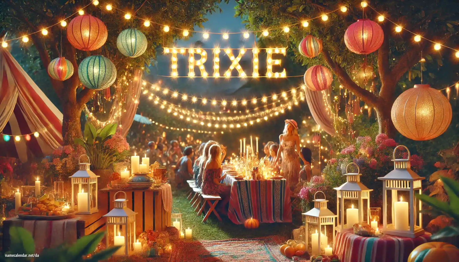 Fejring af navnedag og navn - Trixie