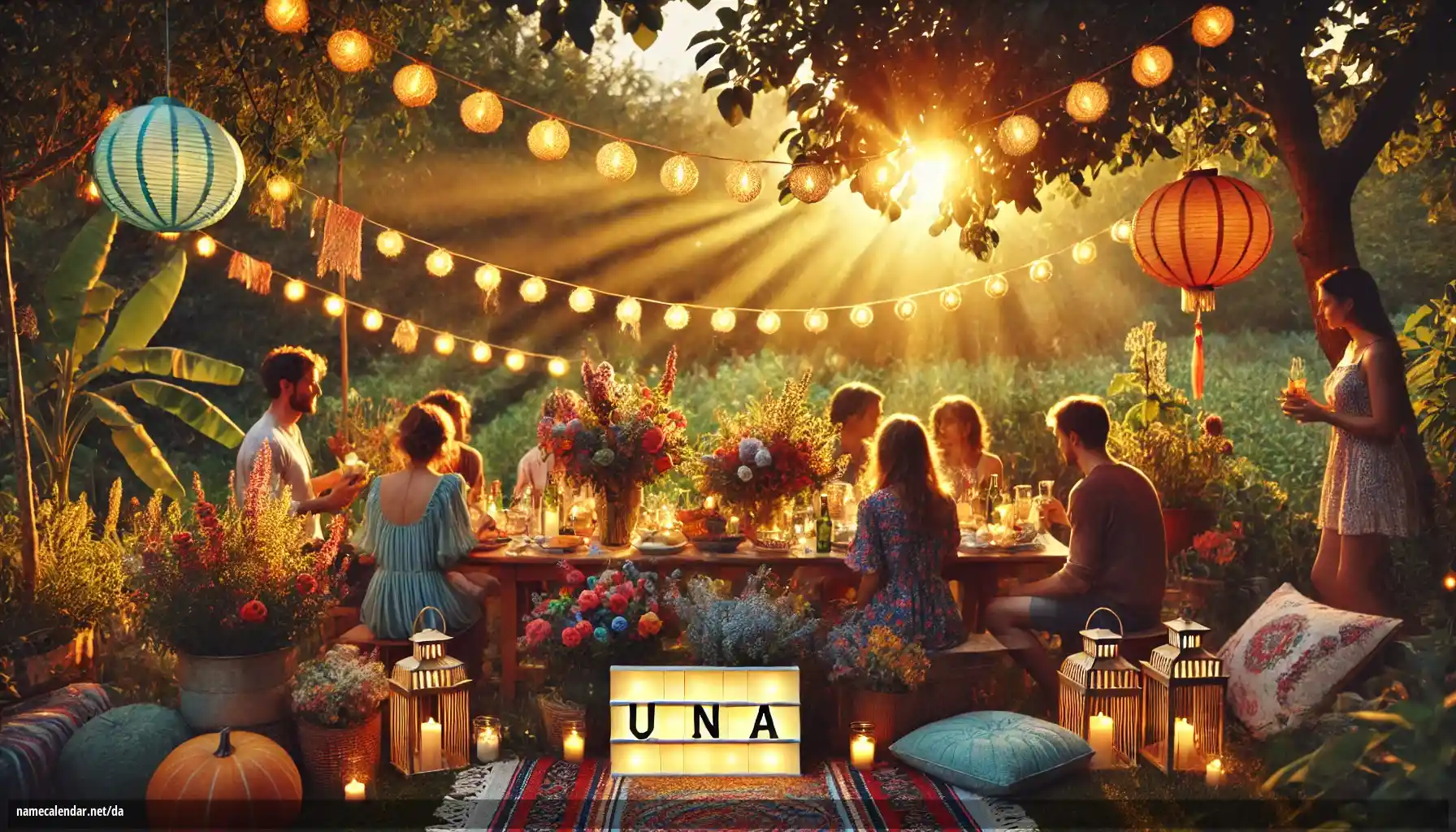 Fejring af navnedag og navn - Una