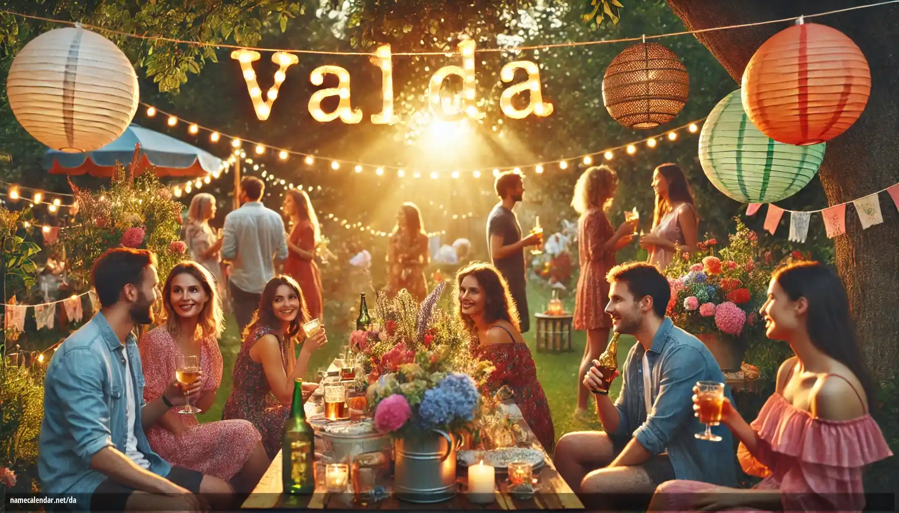 Fejring af navnedag og navn - Valda