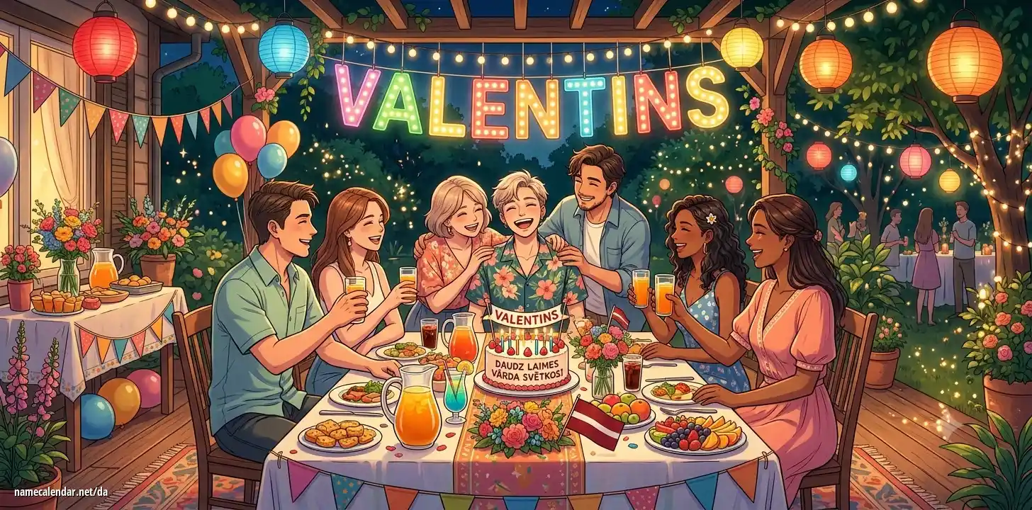 Fejring af navnedag og navn - Valentins