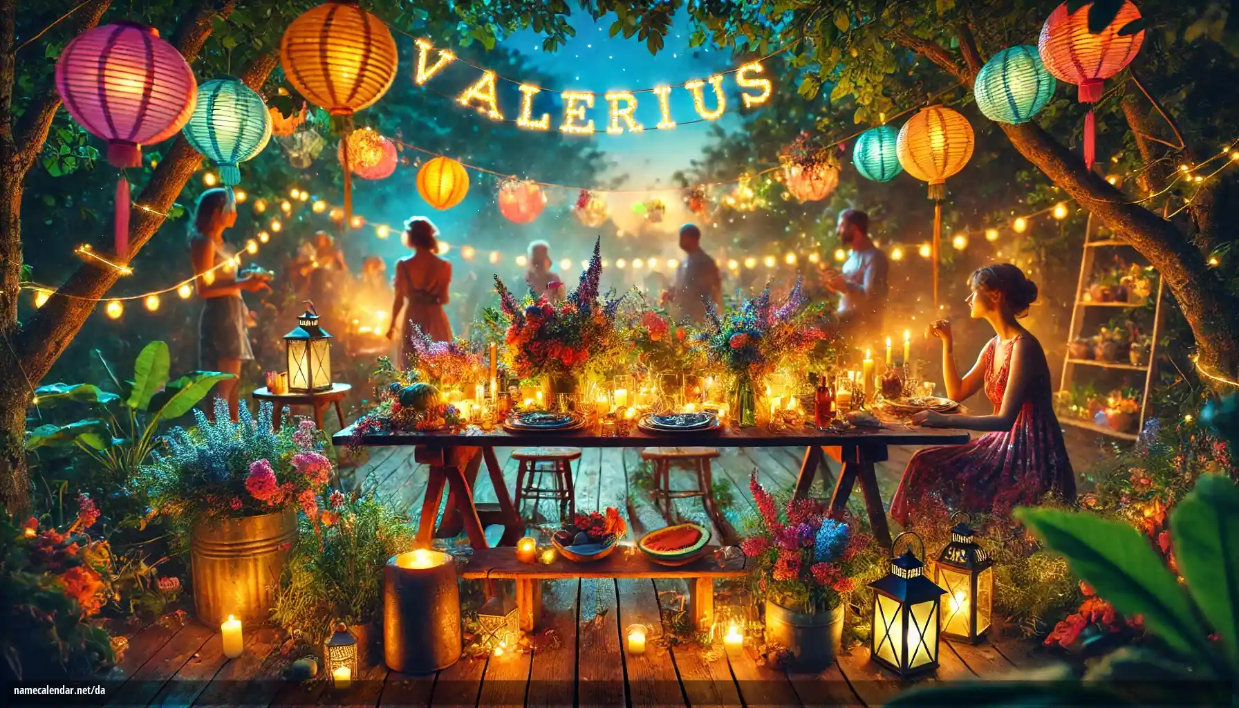 Fejring af navnedag og navn - Valerius