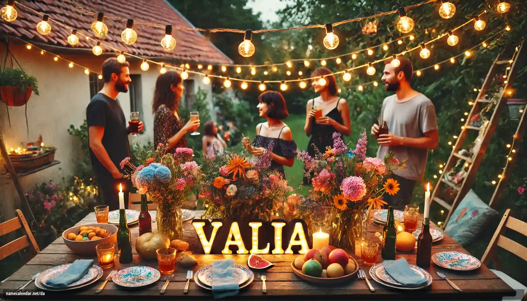 Fejring af navnedag og navn - Valia