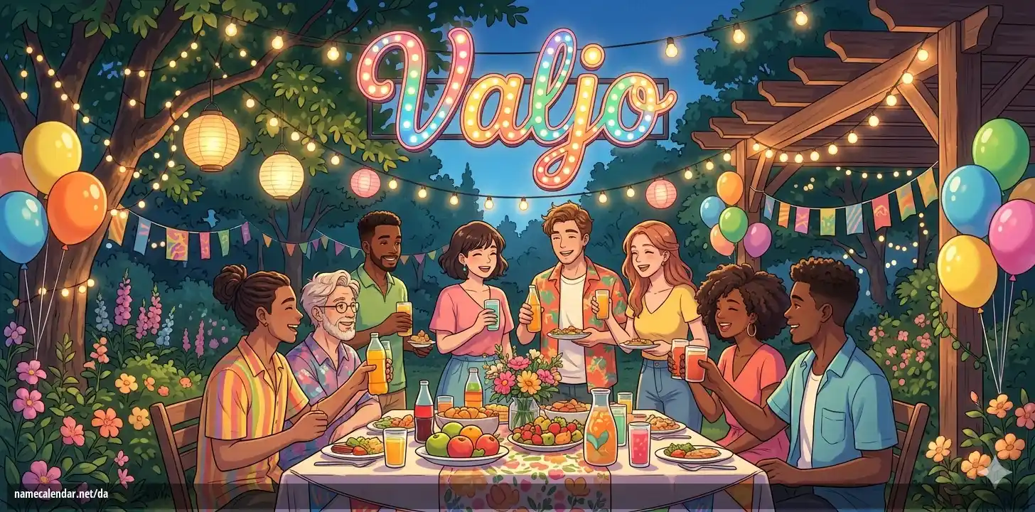 Fejring af navnedag og navn - Valjo