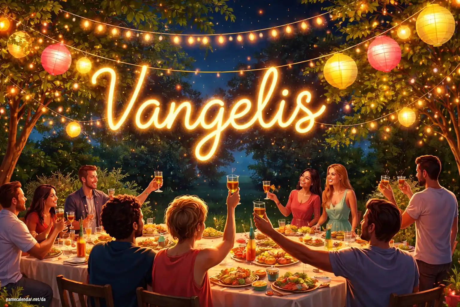 Fejring af navnedag og navn - Vangelis