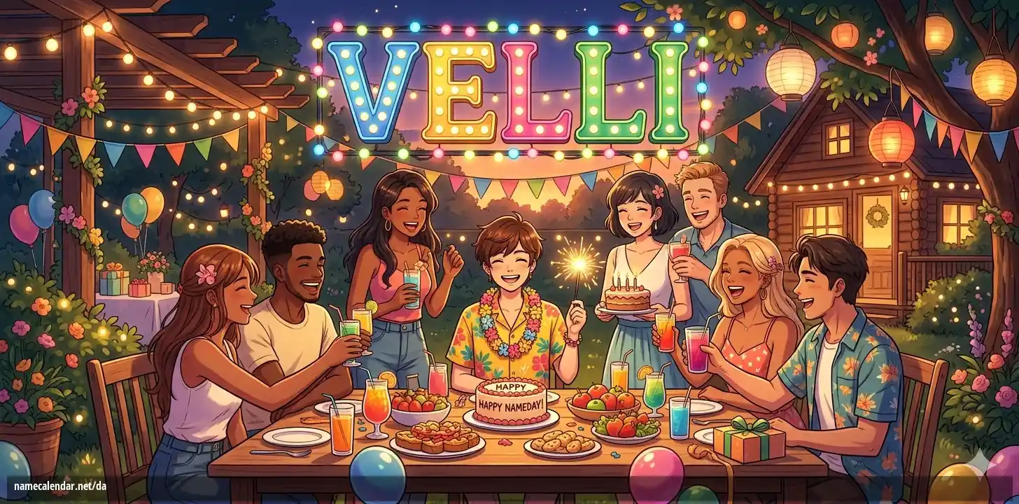 Fejring af navnedag og navn - Velli