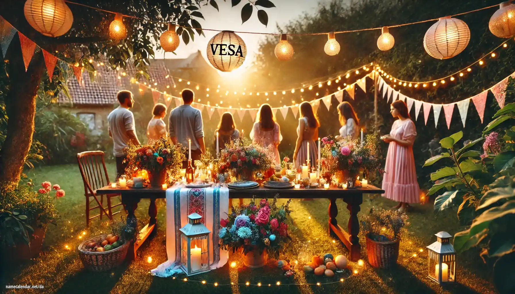 Fejring af navnedag og navn - Vesa