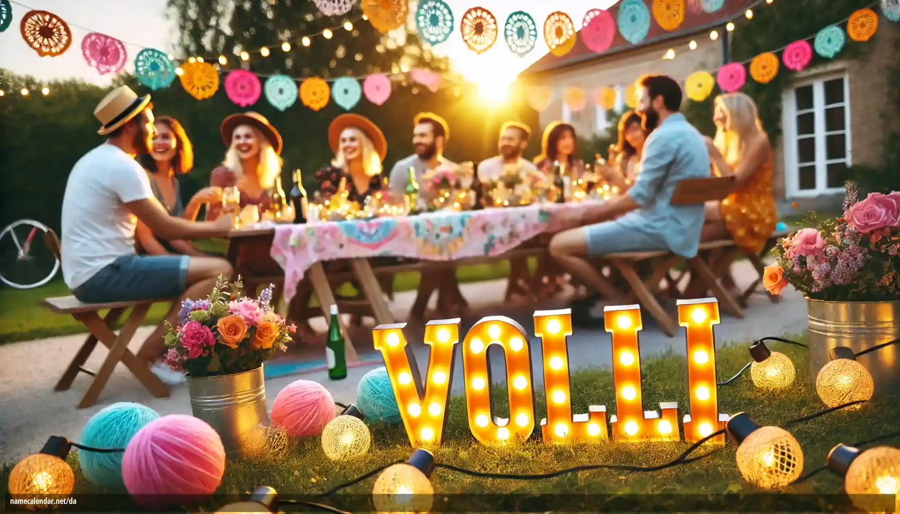 Fejring af navnedag og navn - Volli