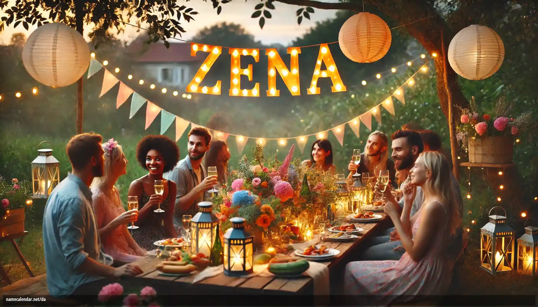 Fejring af navnedag og navn - Zena