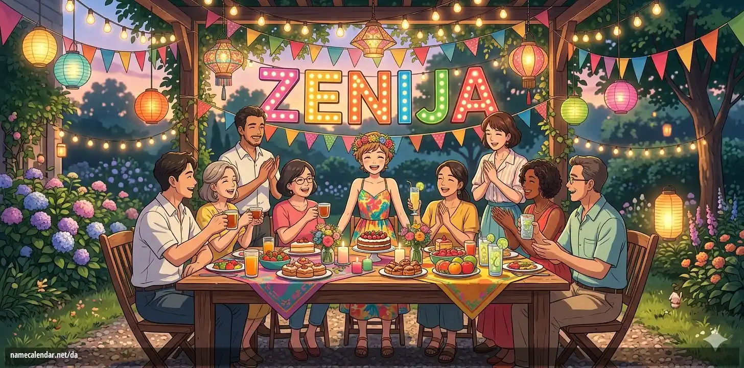Fejring af navnedag og navn - Zenija