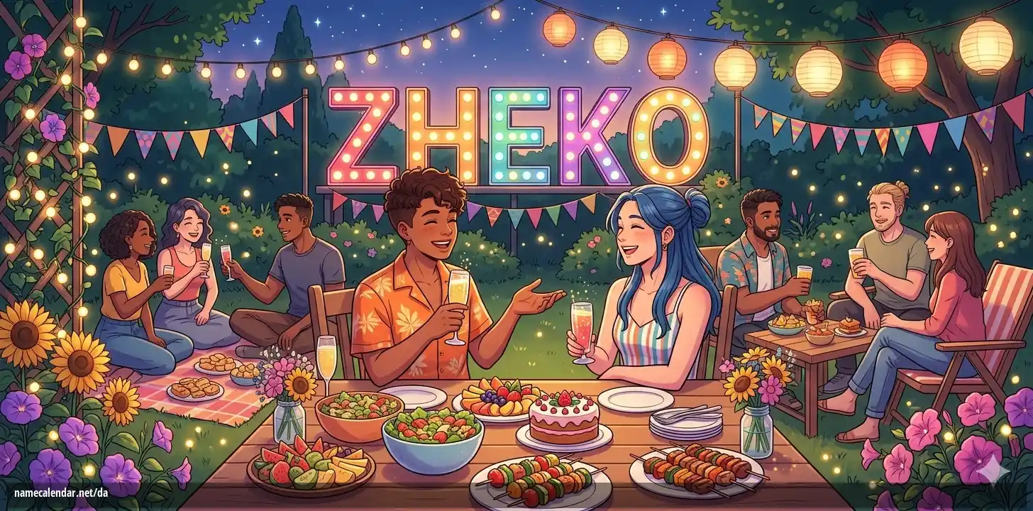 Fejring af navnedag og navn - Zheko