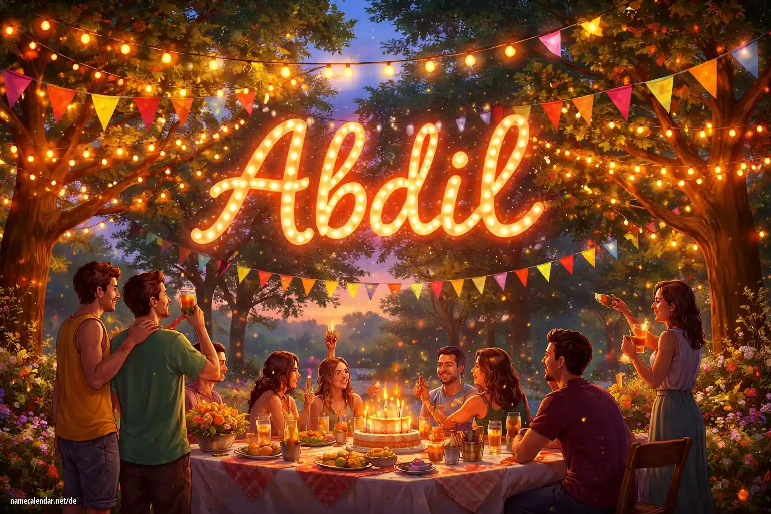 Feier des Namenstages und des Namens - Abdil