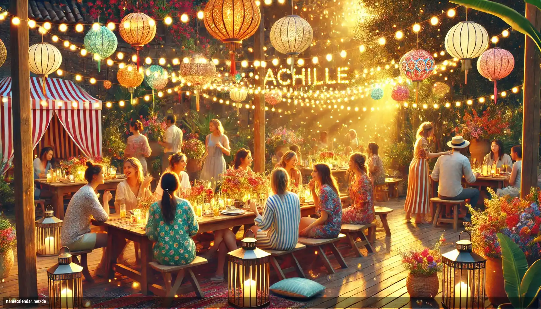 Feier des Namenstages und des Namens - Achille