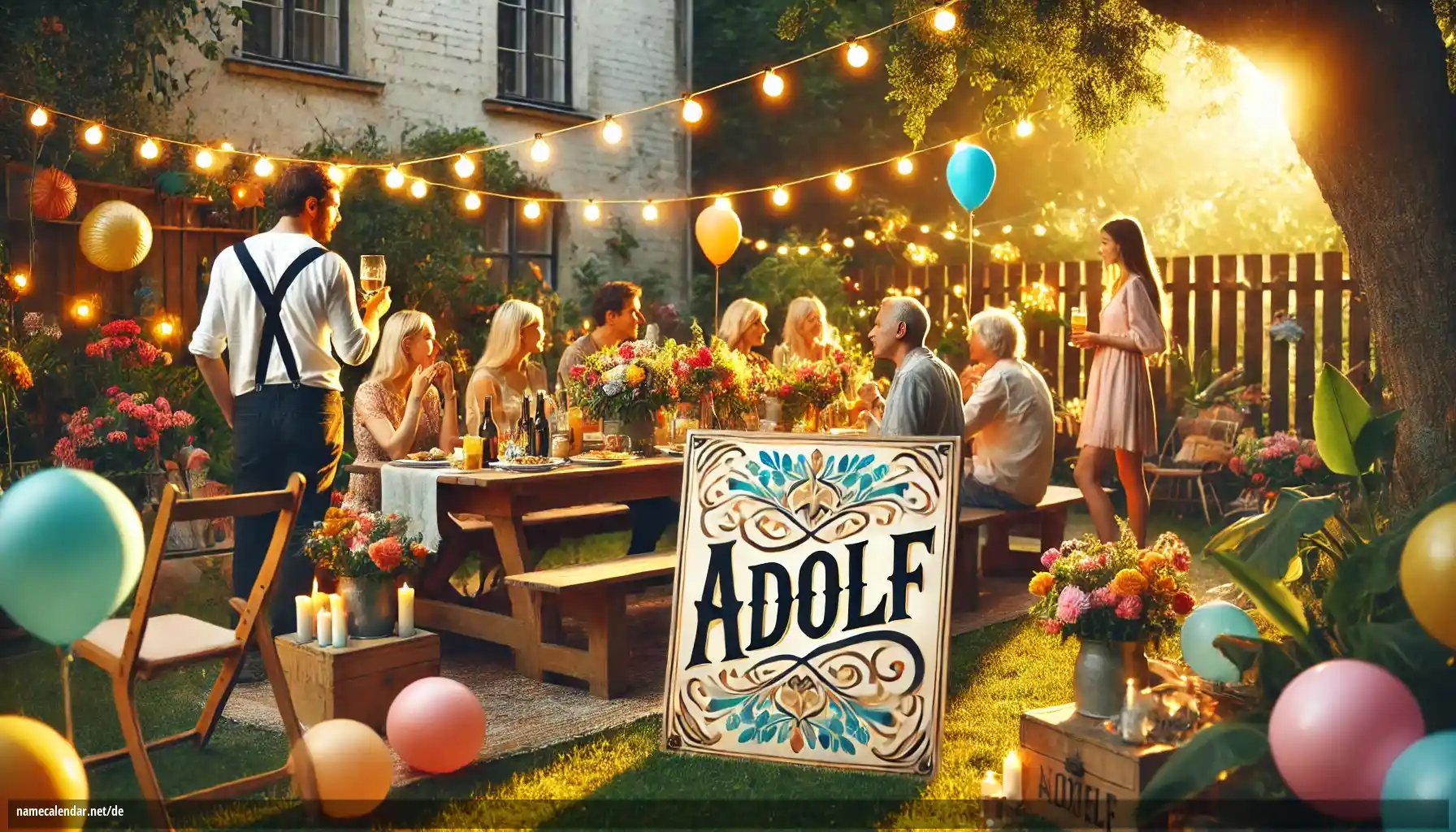Feier des Namenstages und des Namens - Adolf