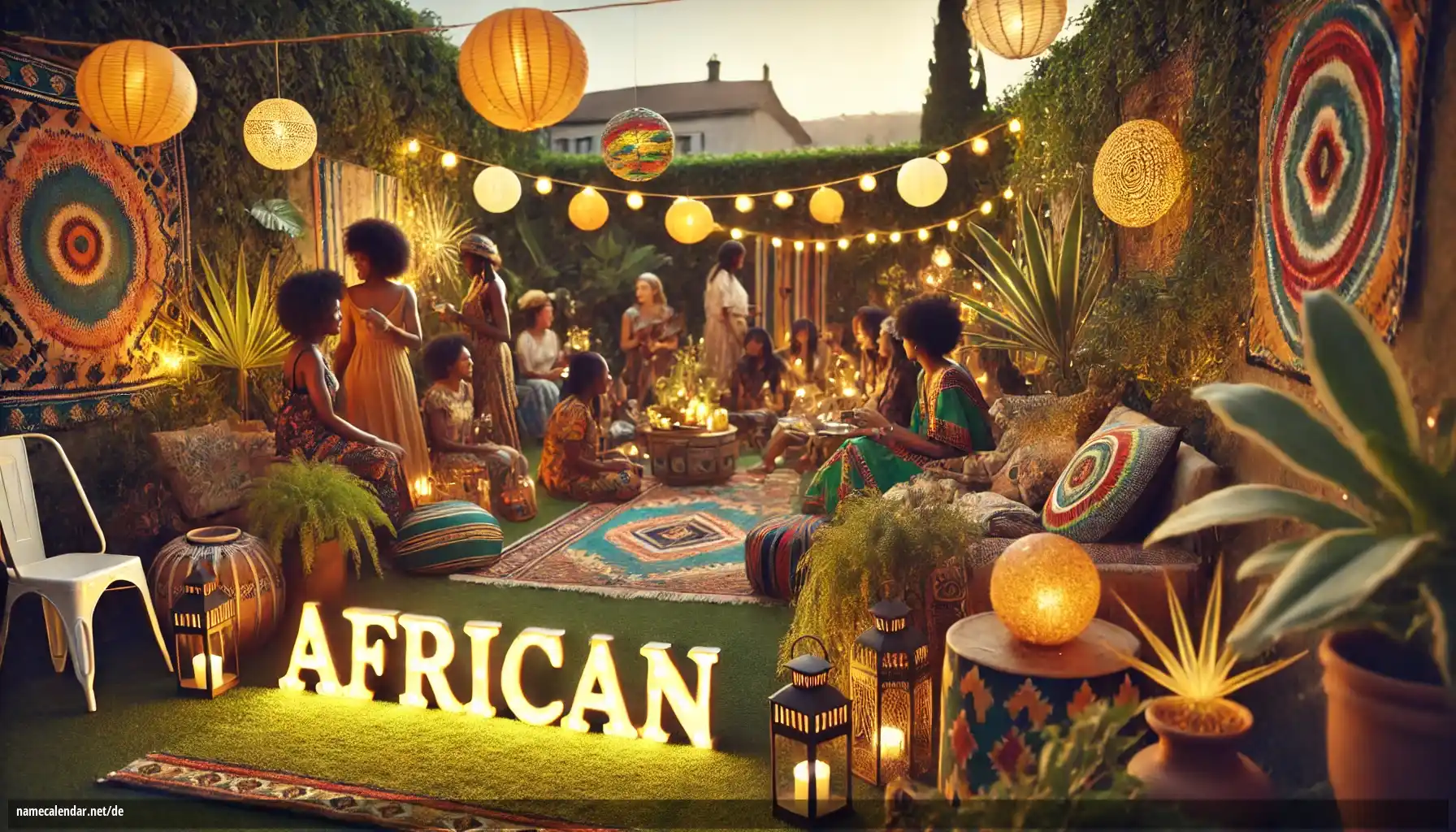 Feier des Namenstages und des Namens - African