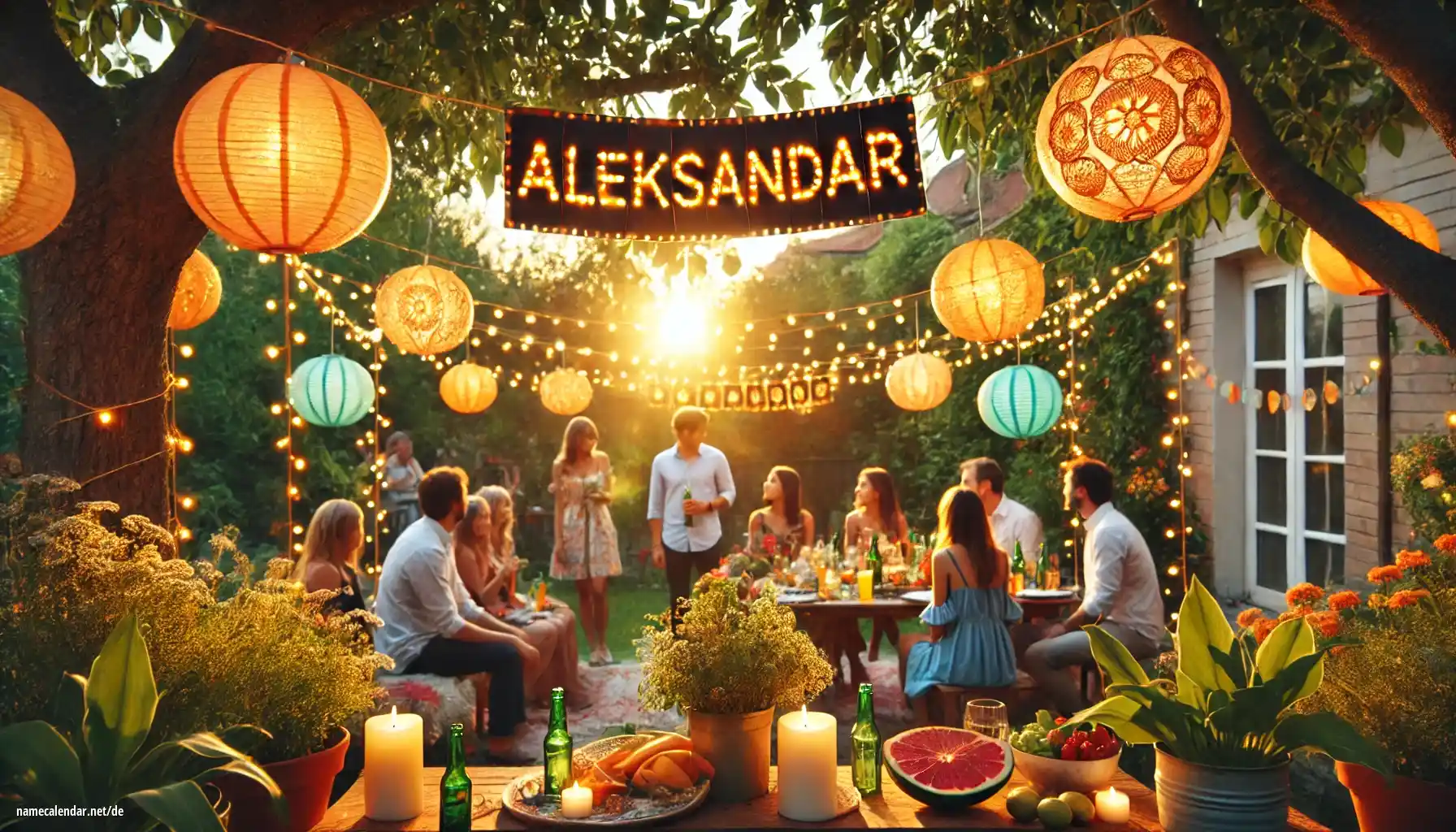 Feier des Namenstages und des Namens - Aleksandar