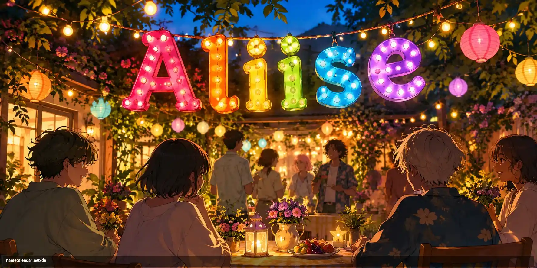 Feier des Namenstages und des Namens - Aliise