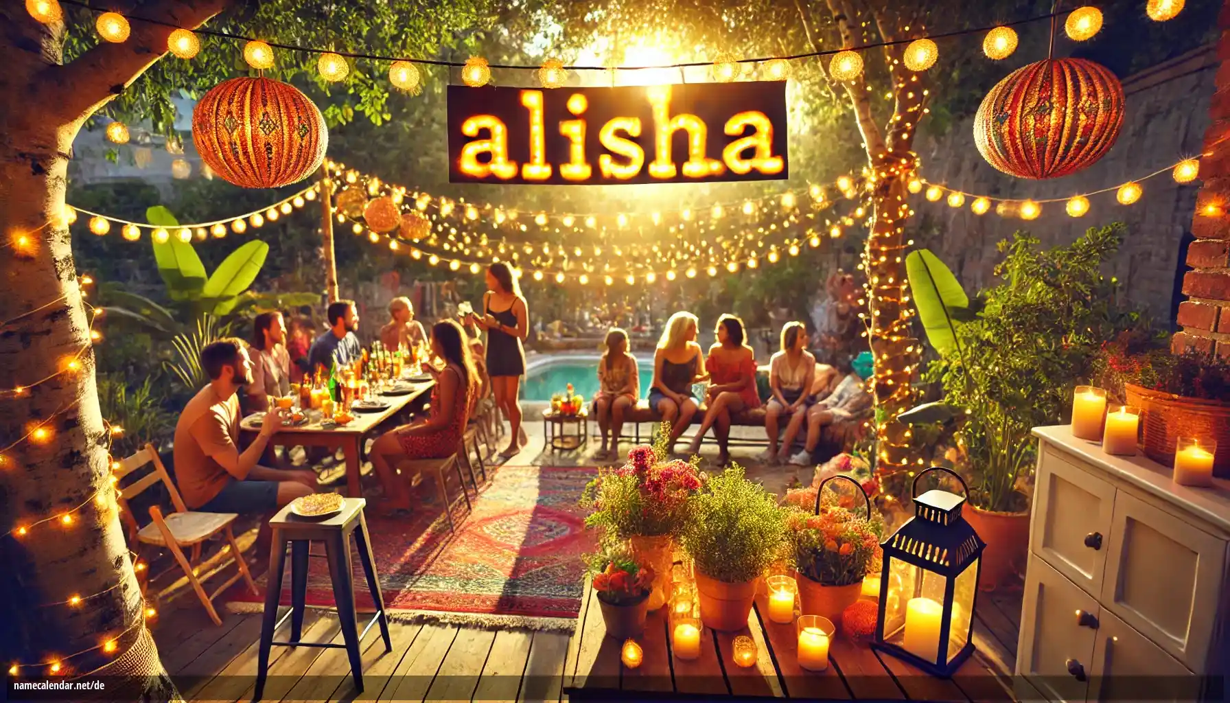 Feier des Namenstages und des Namens - Alisha