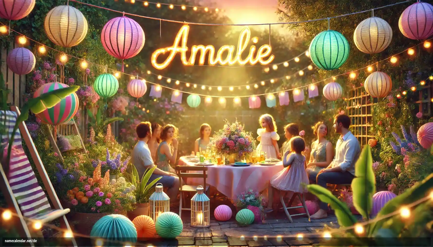 Feier des Namenstages und des Namens - Amalie