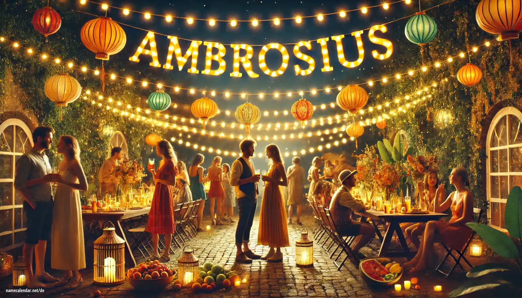 Feier des Namenstages und des Namens - Ambrosius