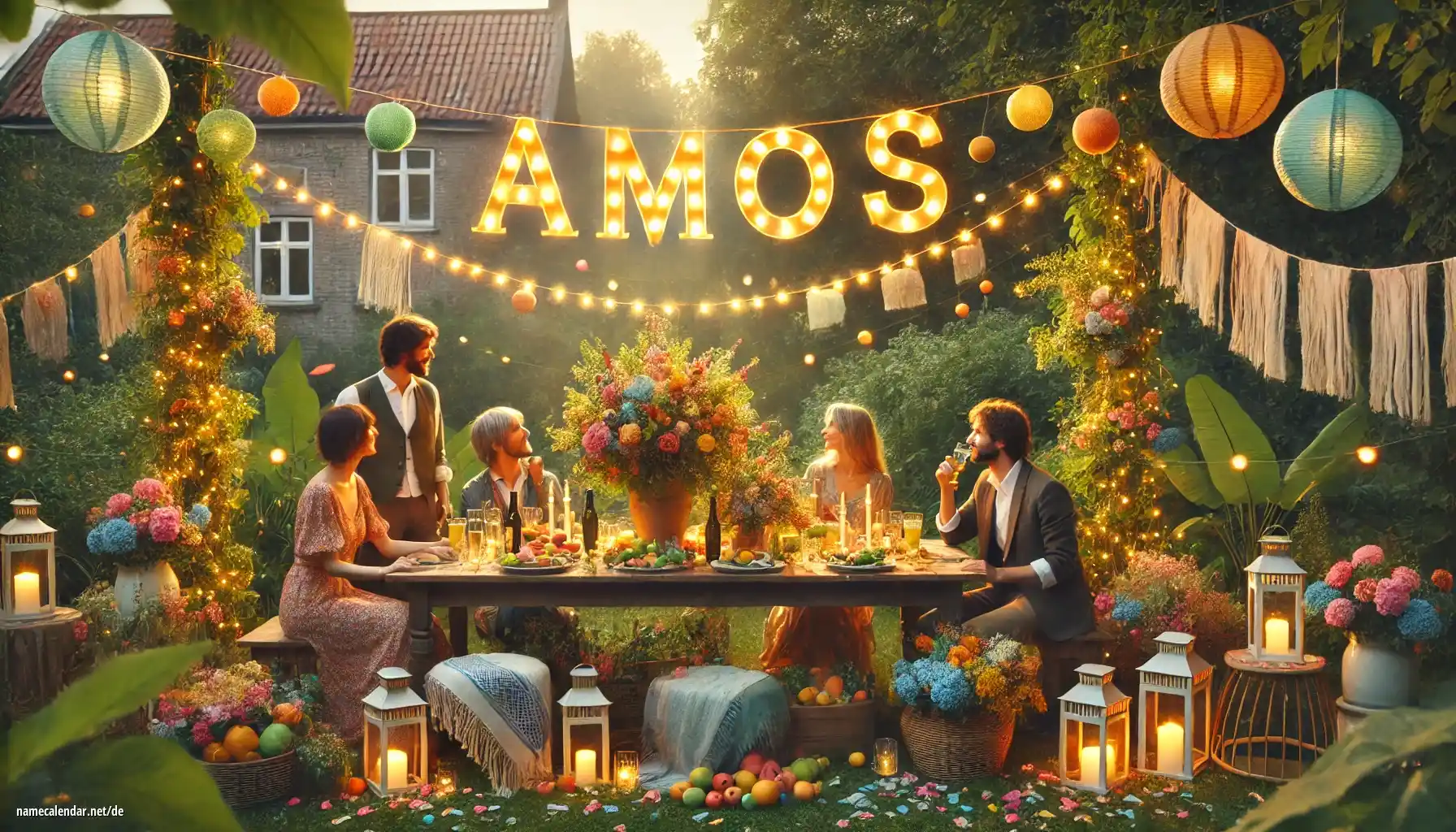 Feier des Namenstages und des Namens - Amos