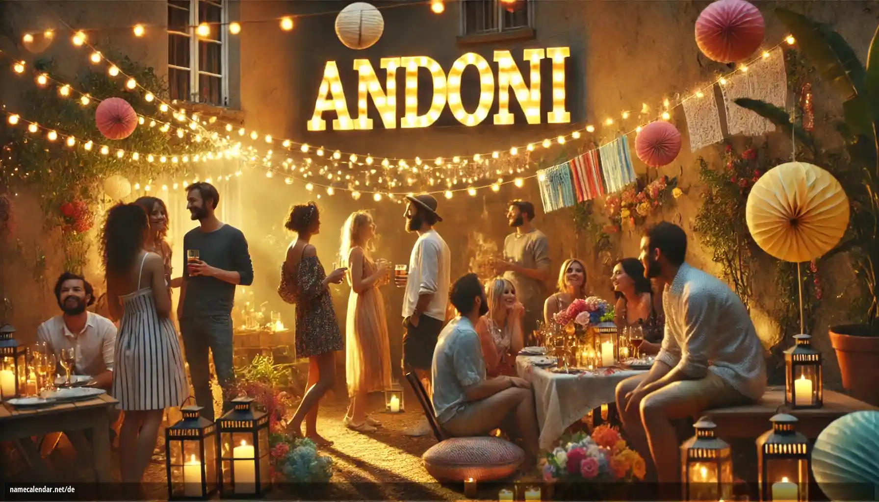 Feier des Namenstages und des Namens - Andoni