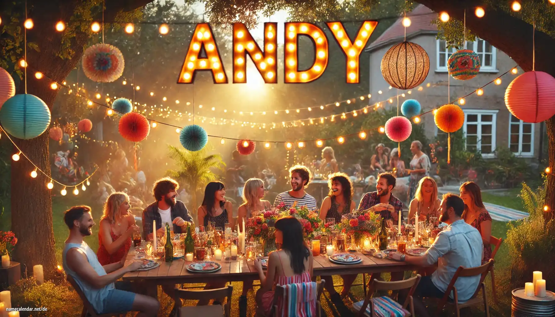 Feier des Namenstages und des Namens - Andy