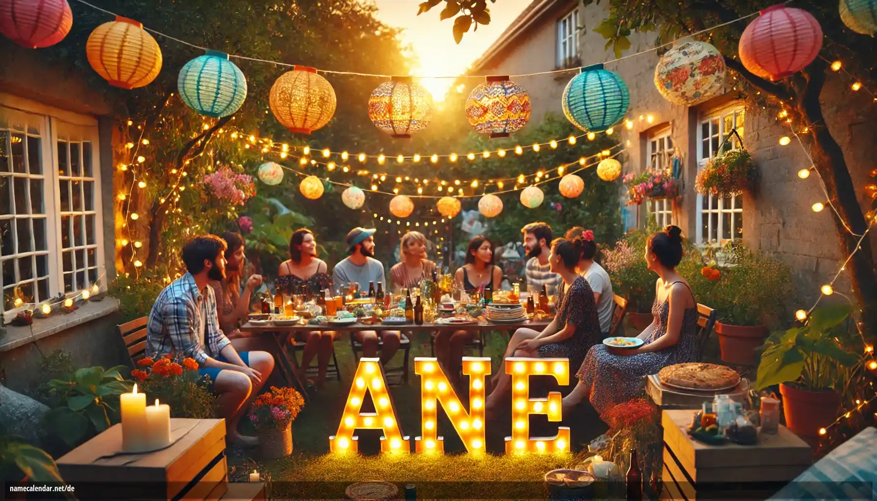 Feier des Namenstages und des Namens - Ane