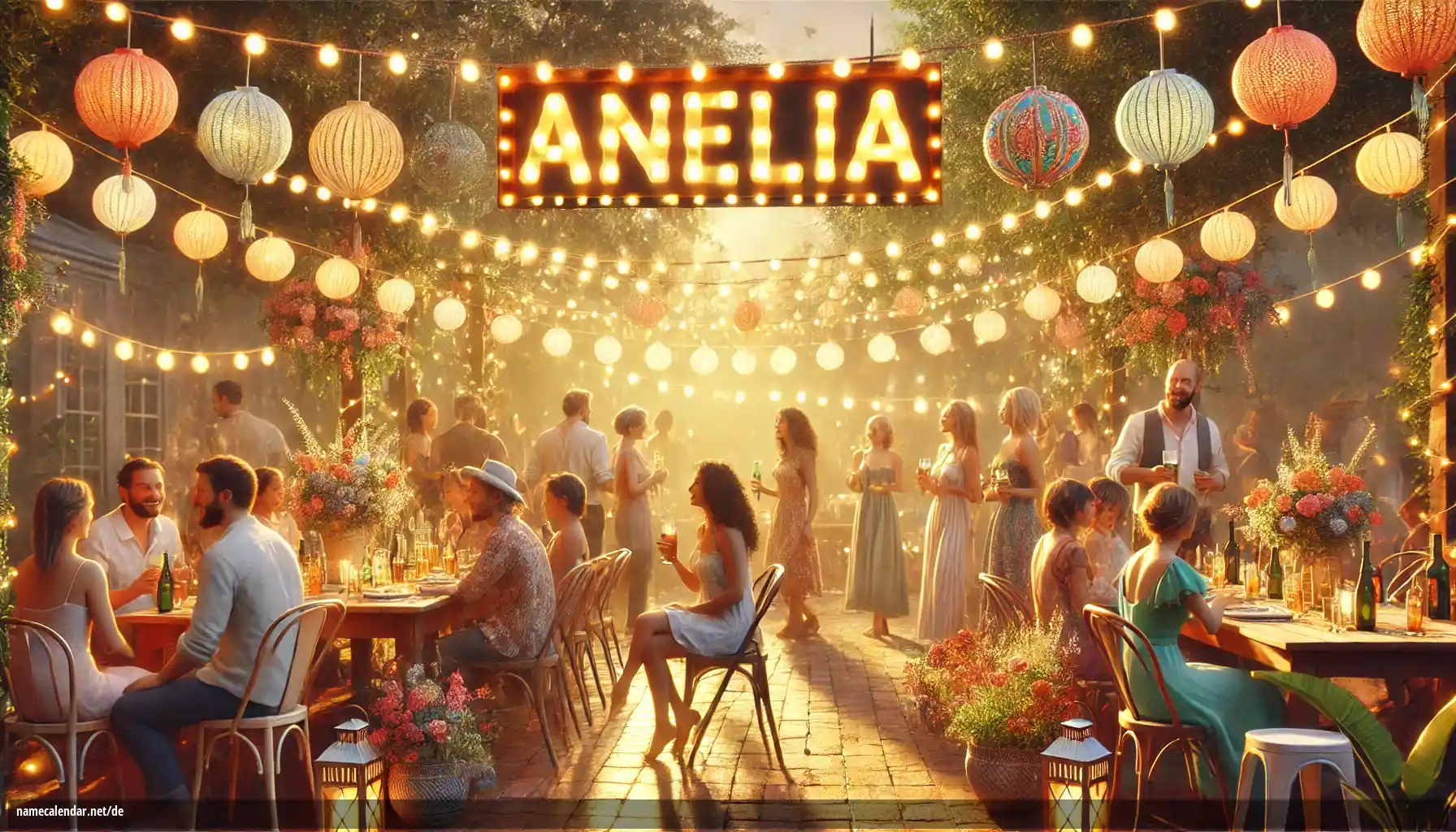 Feier des Namenstages und des Namens - Anelia