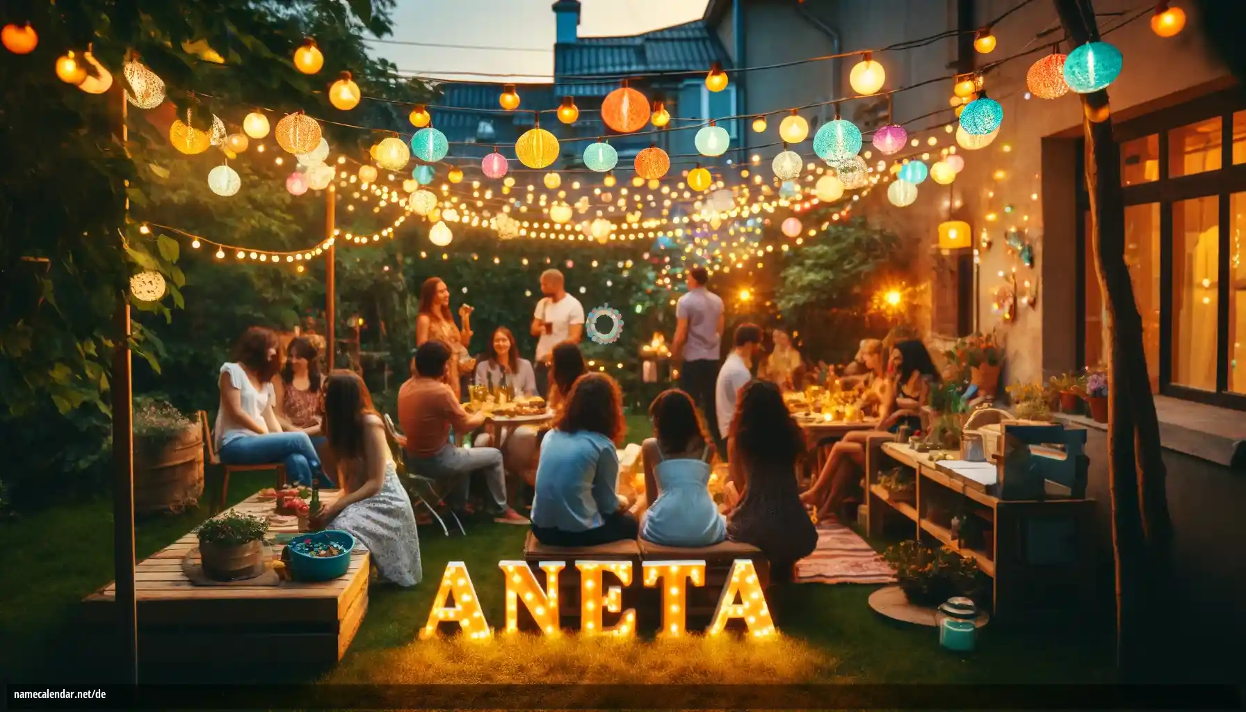 Feier des Namenstages und des Namens - Aneta