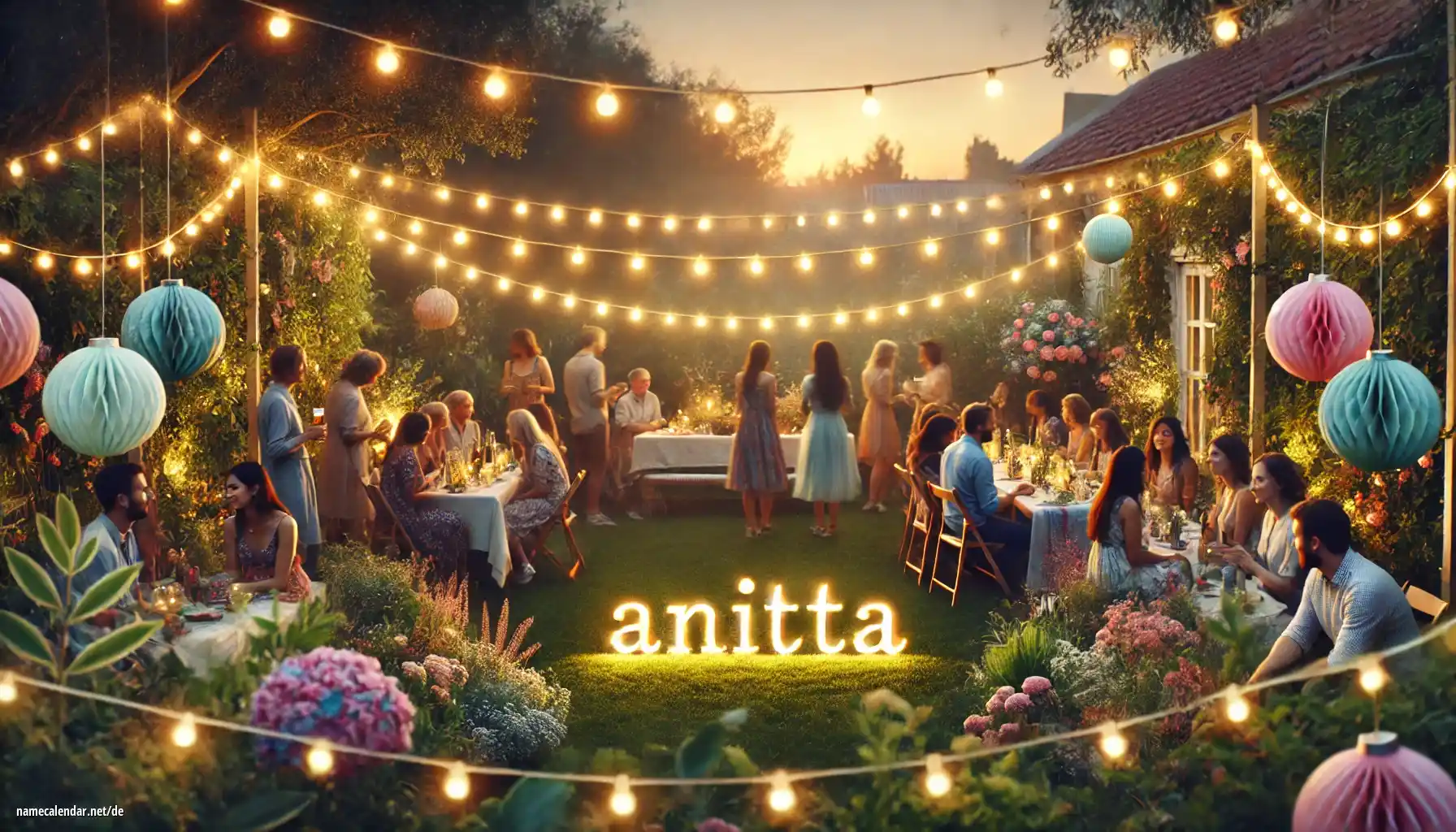 Feier des Namenstages und des Namens - Anitta