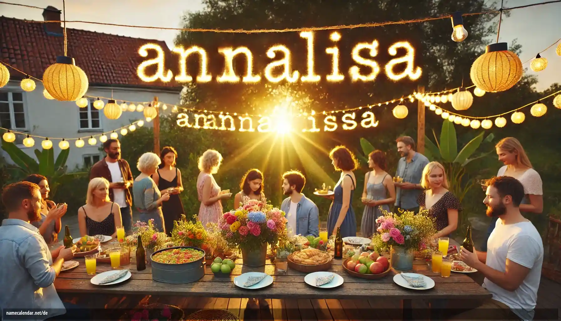 Feier des Namenstages und des Namens - Annalisa