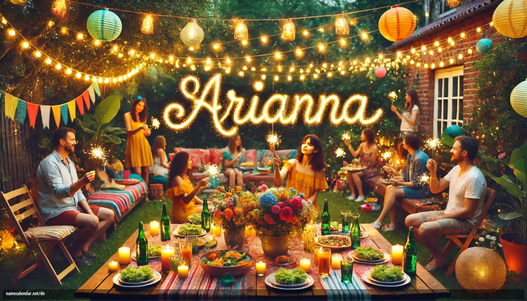 Feier des Namenstages und des Namens - Arianna