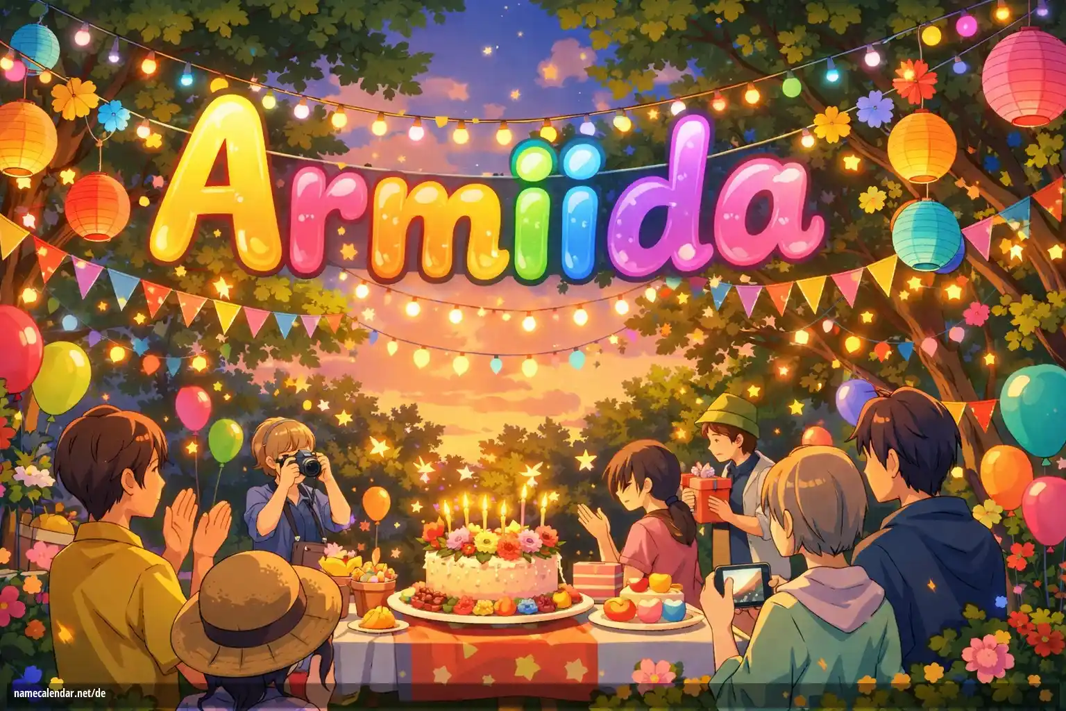 Feier des Namenstages und des Namens - Armiida
