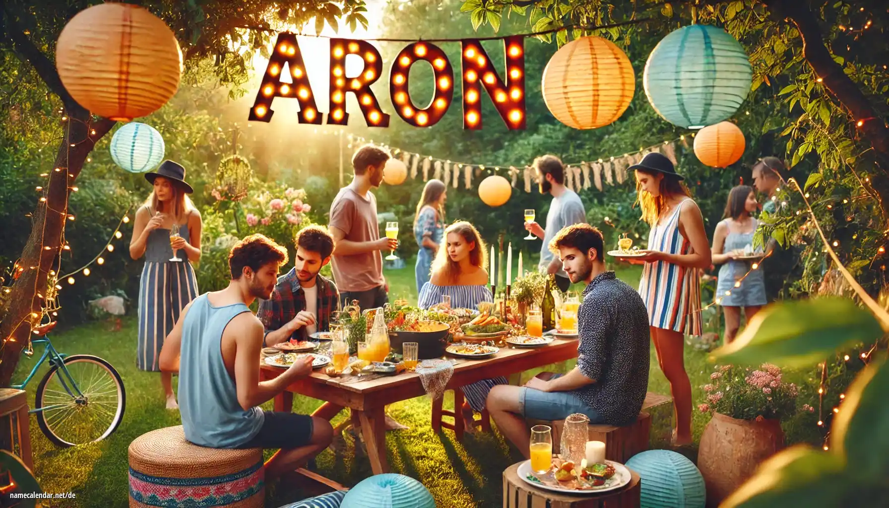 Feier des Namenstages und des Namens - Aron