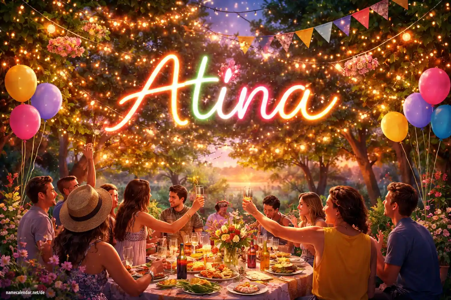 Feier des Namenstages und des Namens - Atina